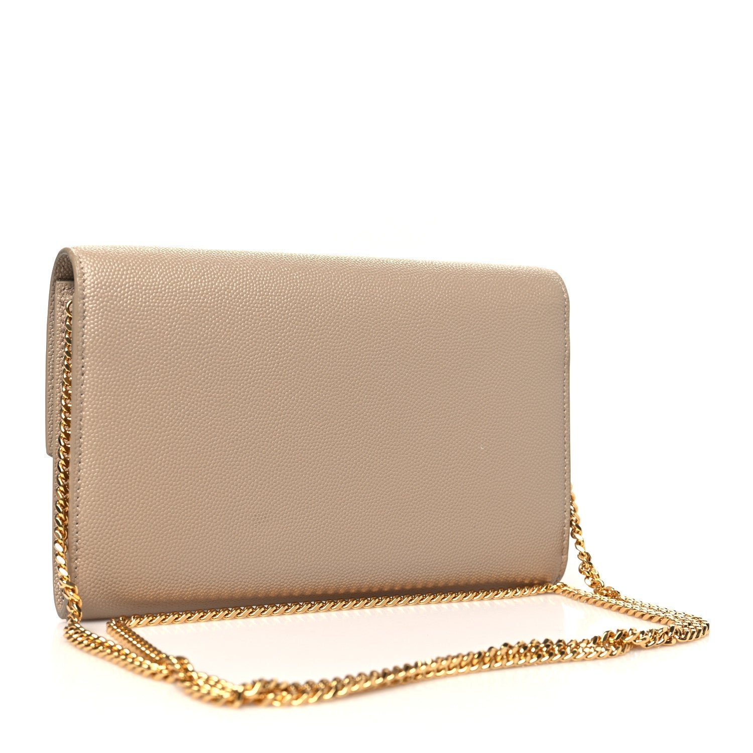 Grain De Poudre Monogram Uptown Chain Wallet Dark Beige - Image 4