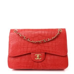 Alligator Jumbo Double Flap Red