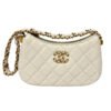 Chanel Quilted Hobo with Interlocking CC