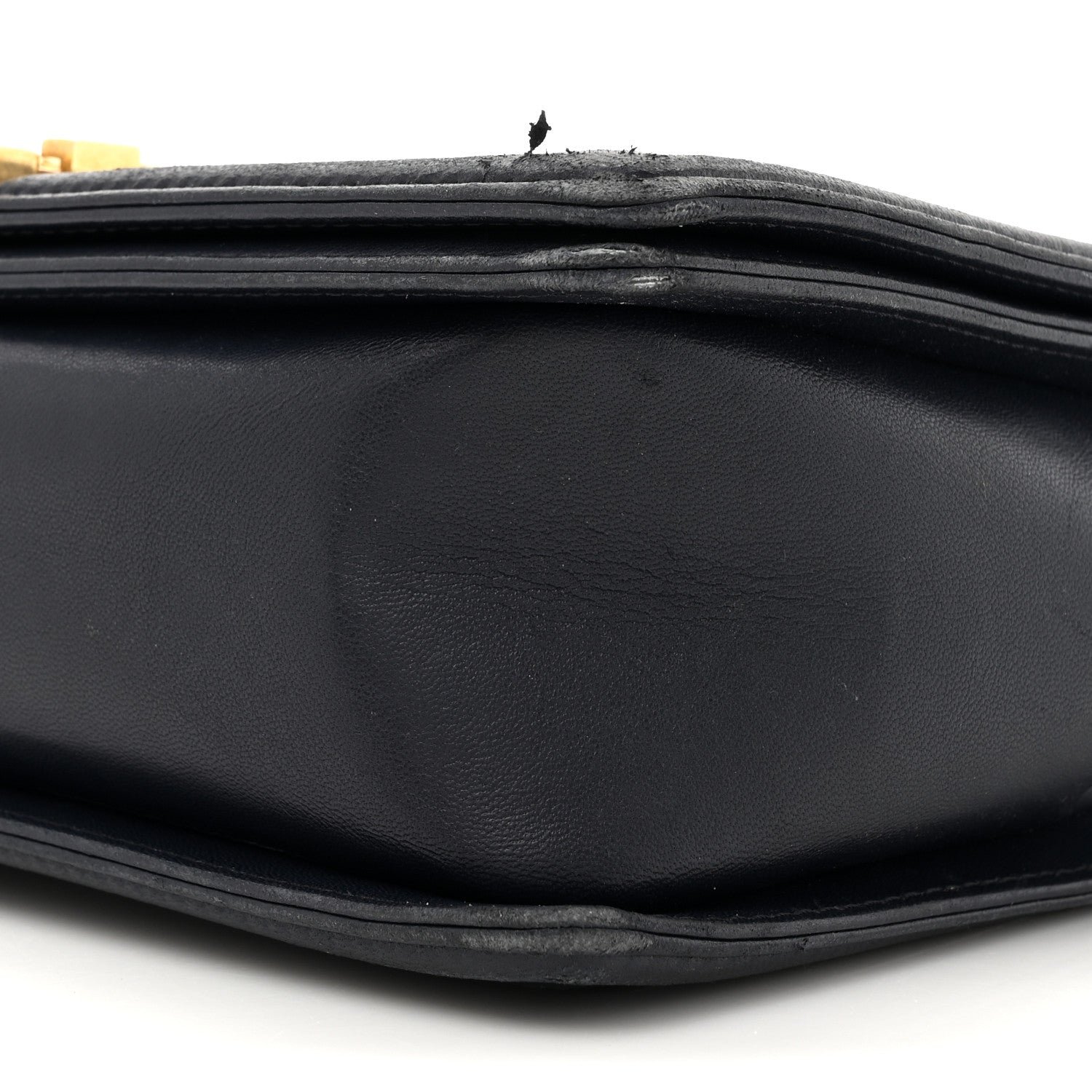 Lambskin Quilted Medium Boy Flap Dark Navy - Image 9