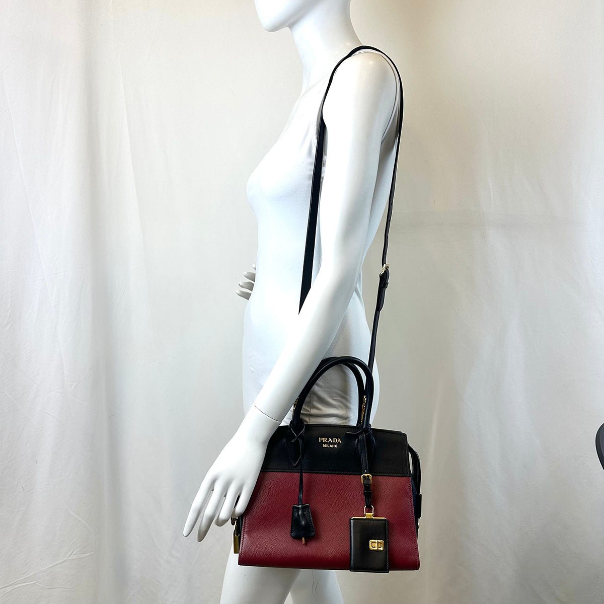 Prada Bicolor Esplanade Tote Bag - Image 3