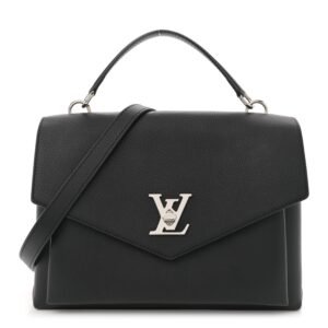 Soft Calfskin My Lockme Top Handle Black