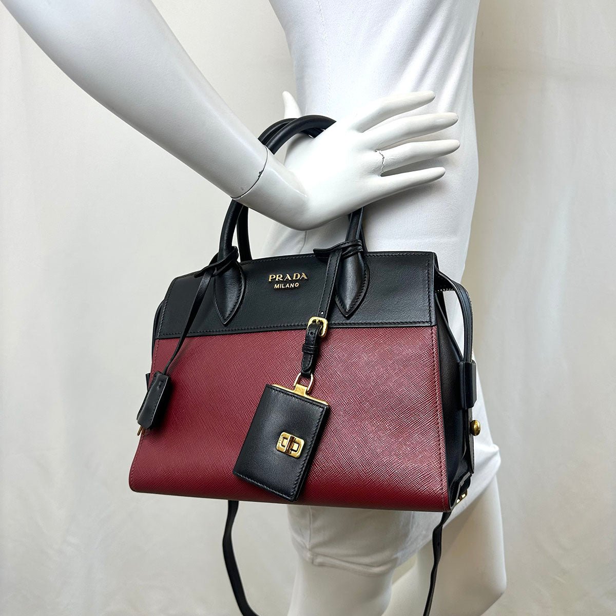 Prada Bicolor Esplanade Tote Bag - Image 2