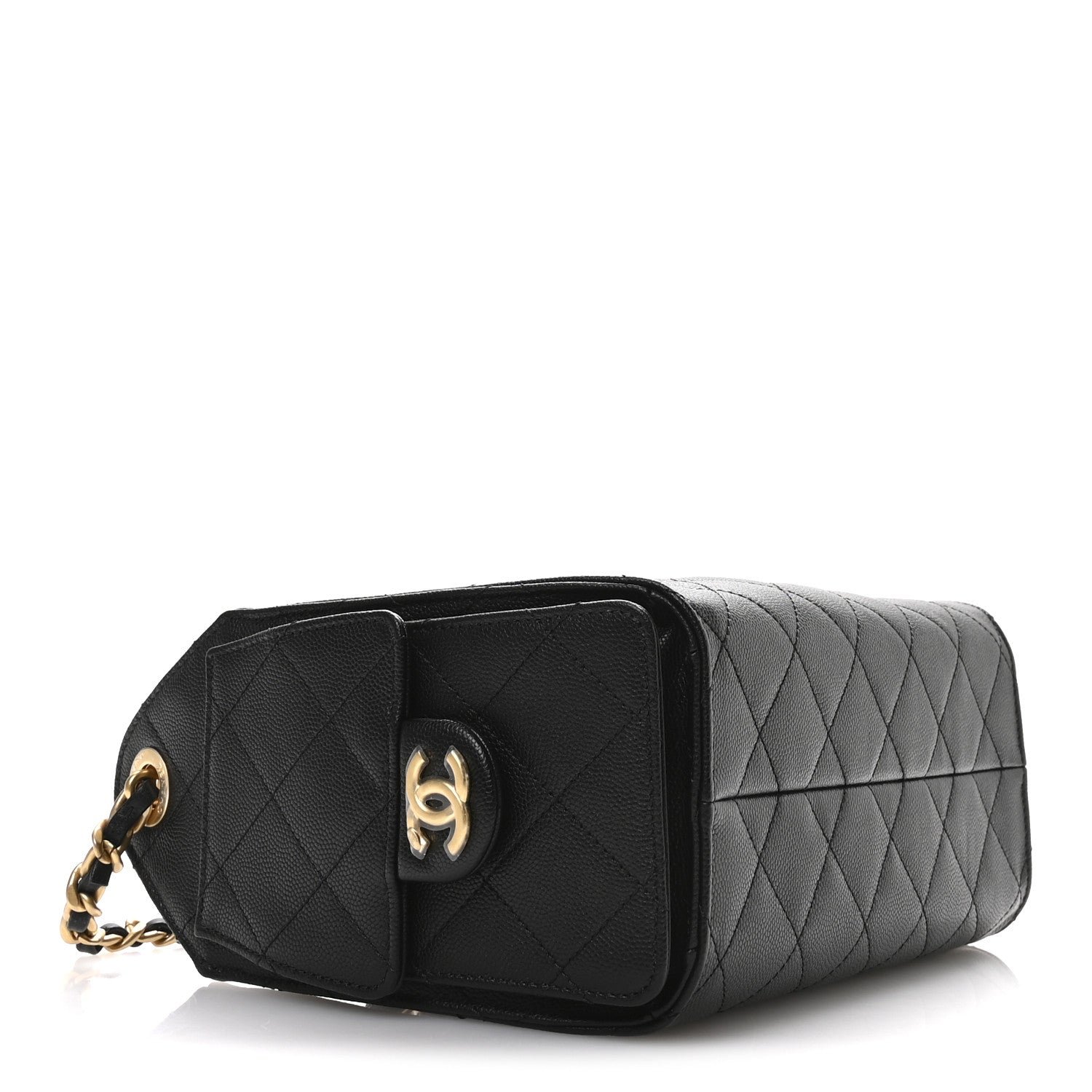 Caviar Quilted Mini Chanel 25 Handbag Black - Image 4