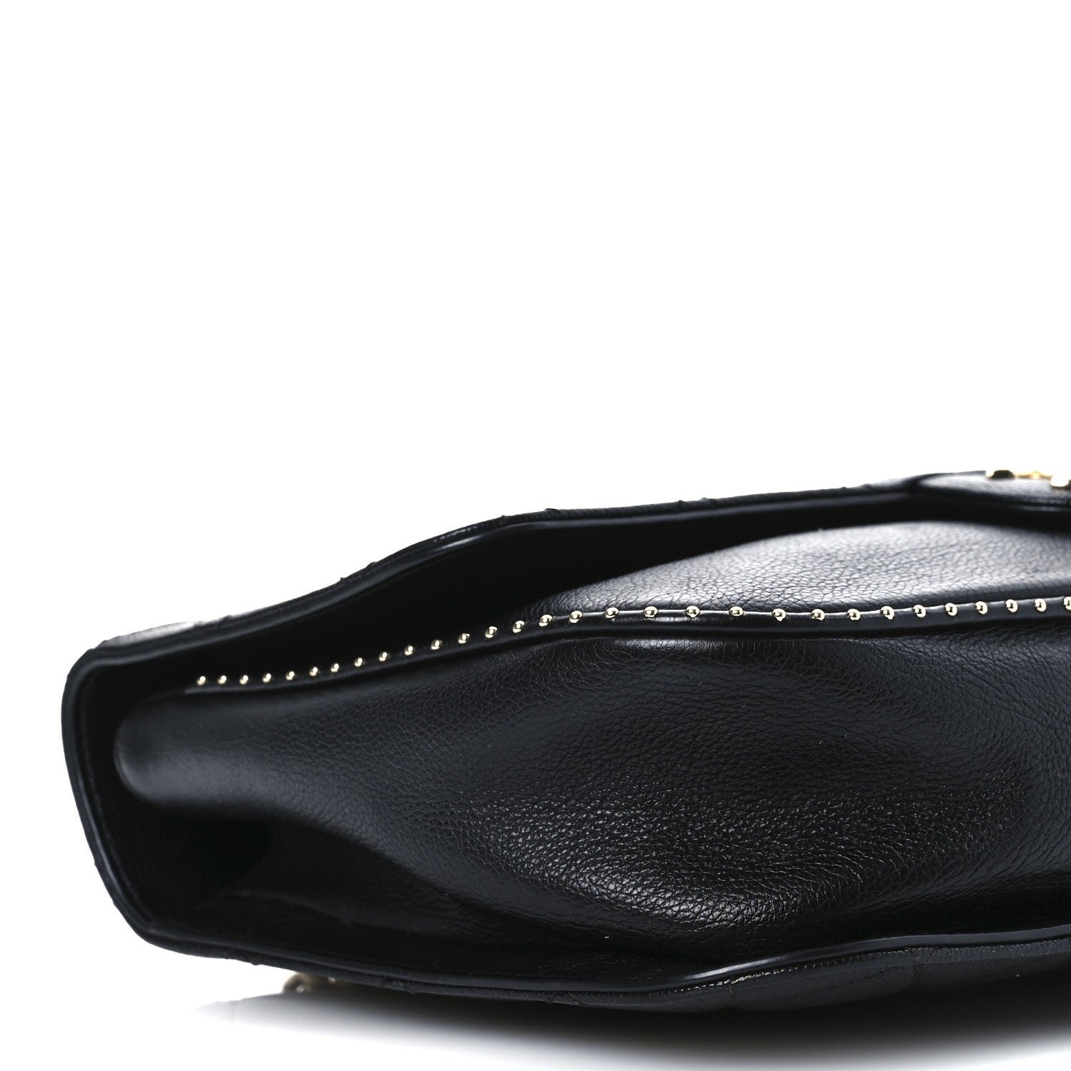 Caviar Quilted Large Studded Flap Black - Image 9