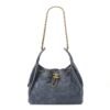 Suede Quilted Small Chanel 25 Handbag Blue