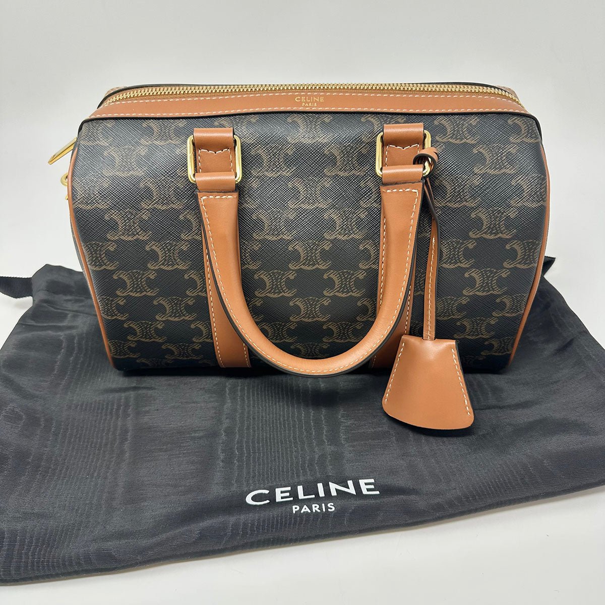 Celine Triomphe Boston Handle Bag - Image 11