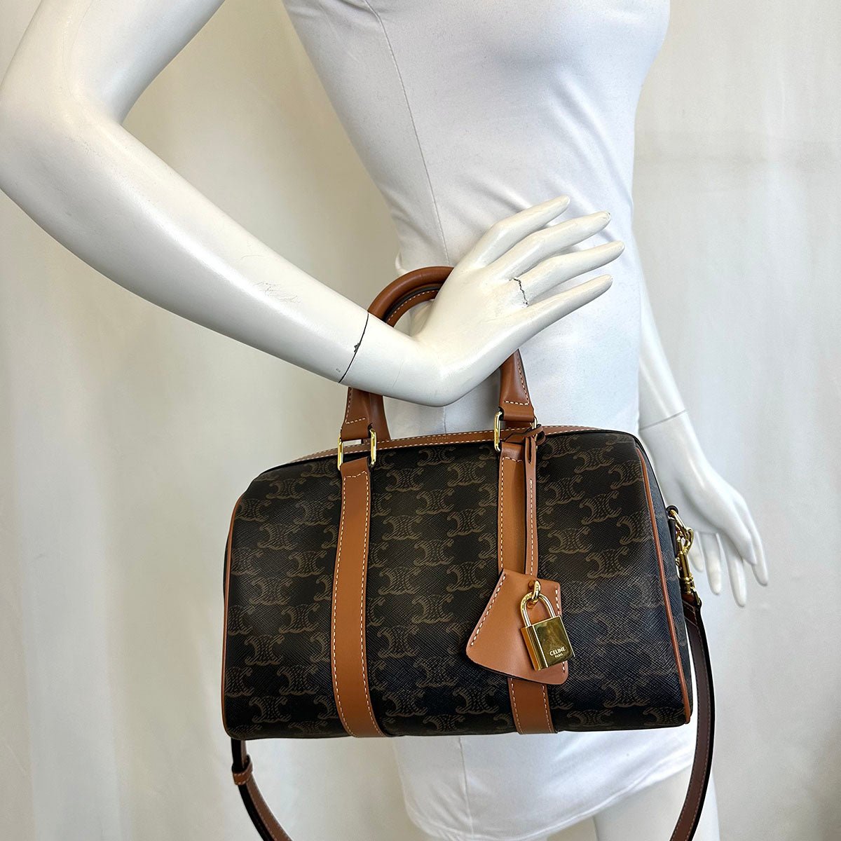 Celine Triomphe Boston Handle Bag - Image 3