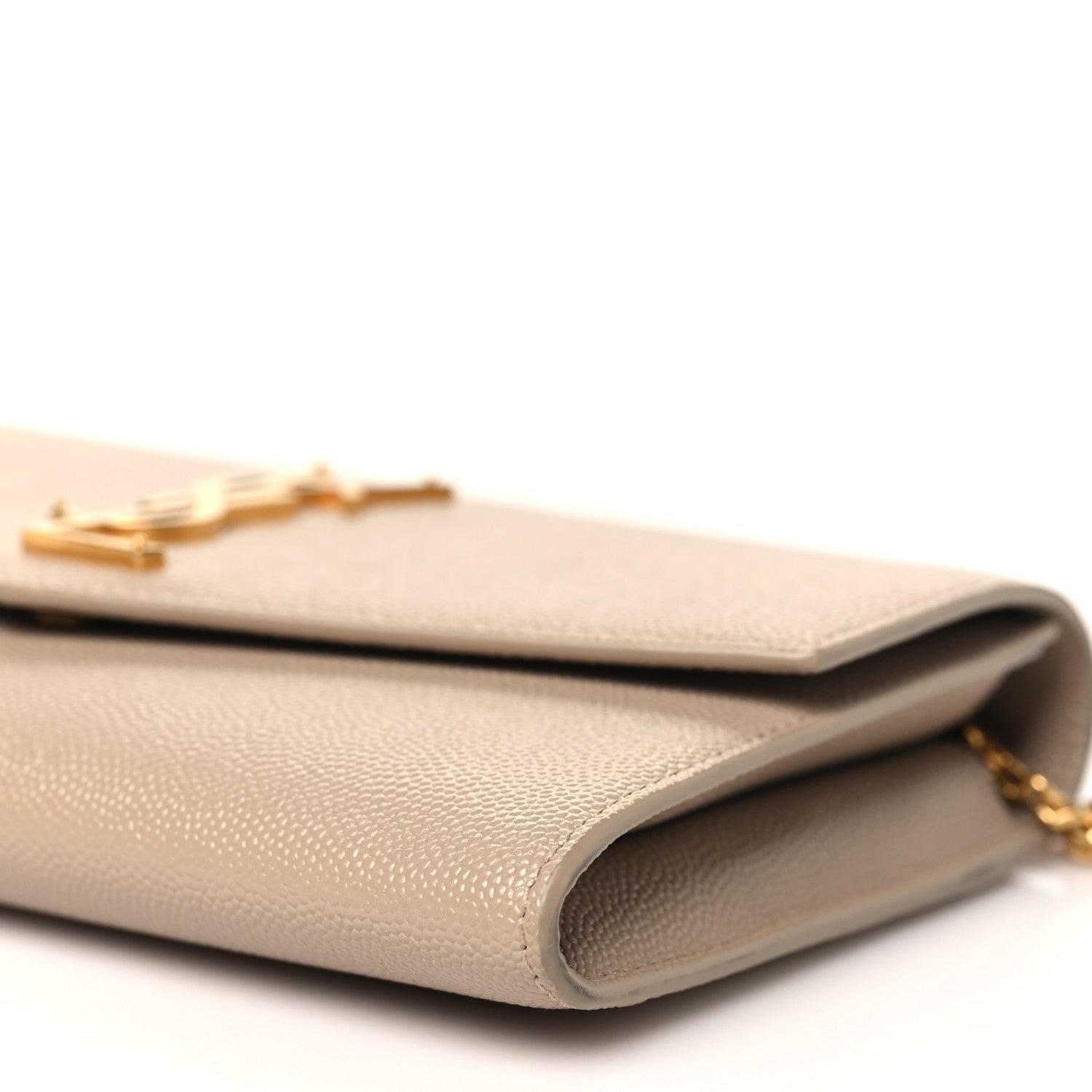 Grain De Poudre Monogram Uptown Chain Wallet Dark Beige - Image 11
