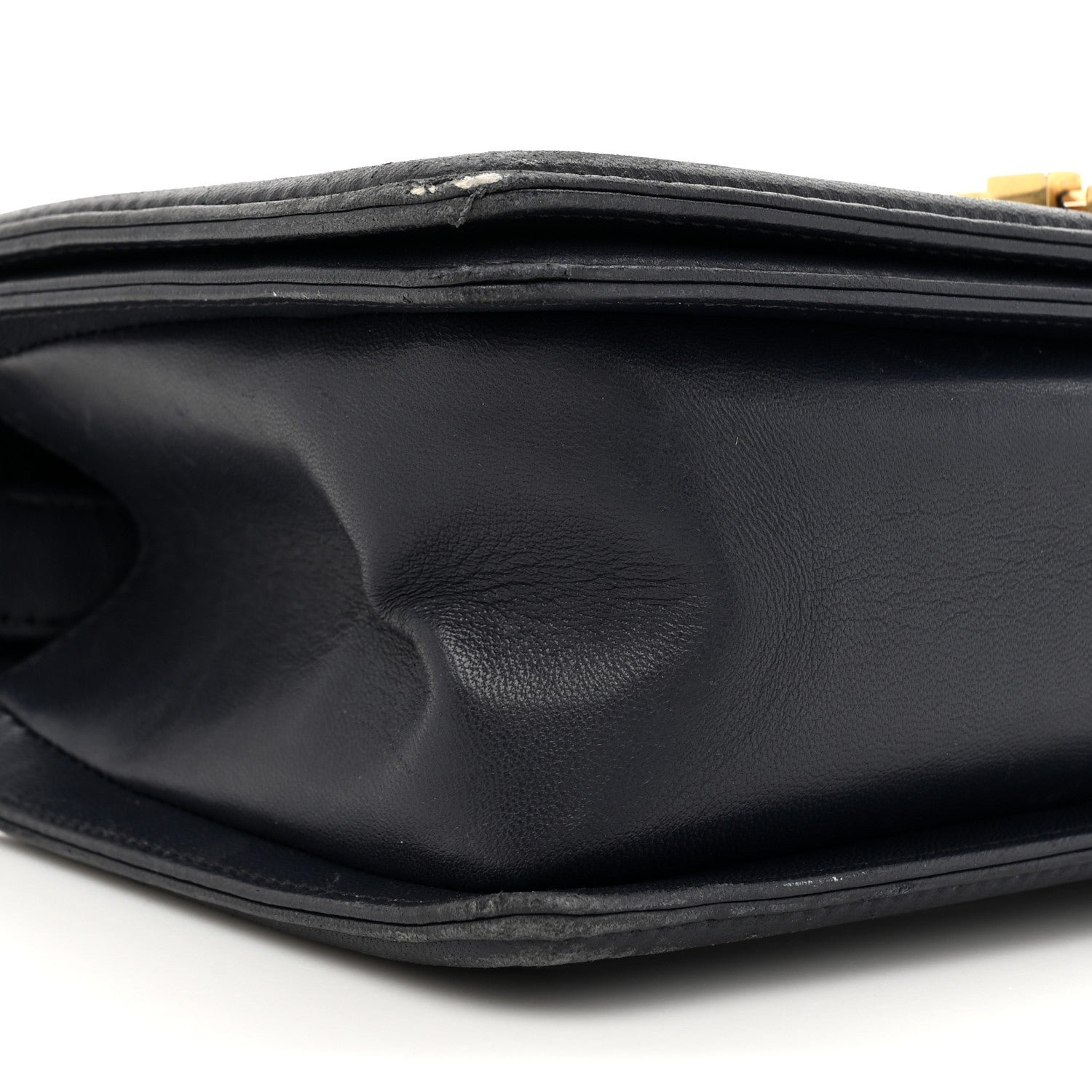 Lambskin Quilted Medium Boy Flap Dark Navy - Image 10