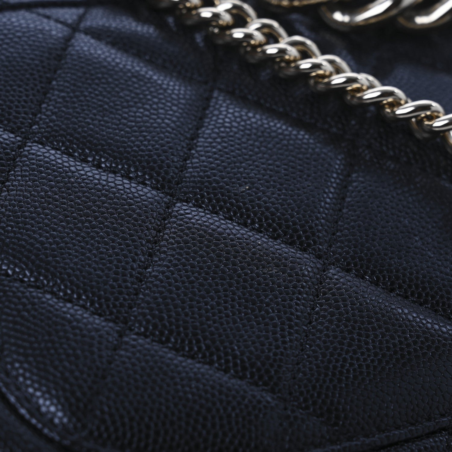 Caviar Quilted Large Studded Flap Black - Image 12