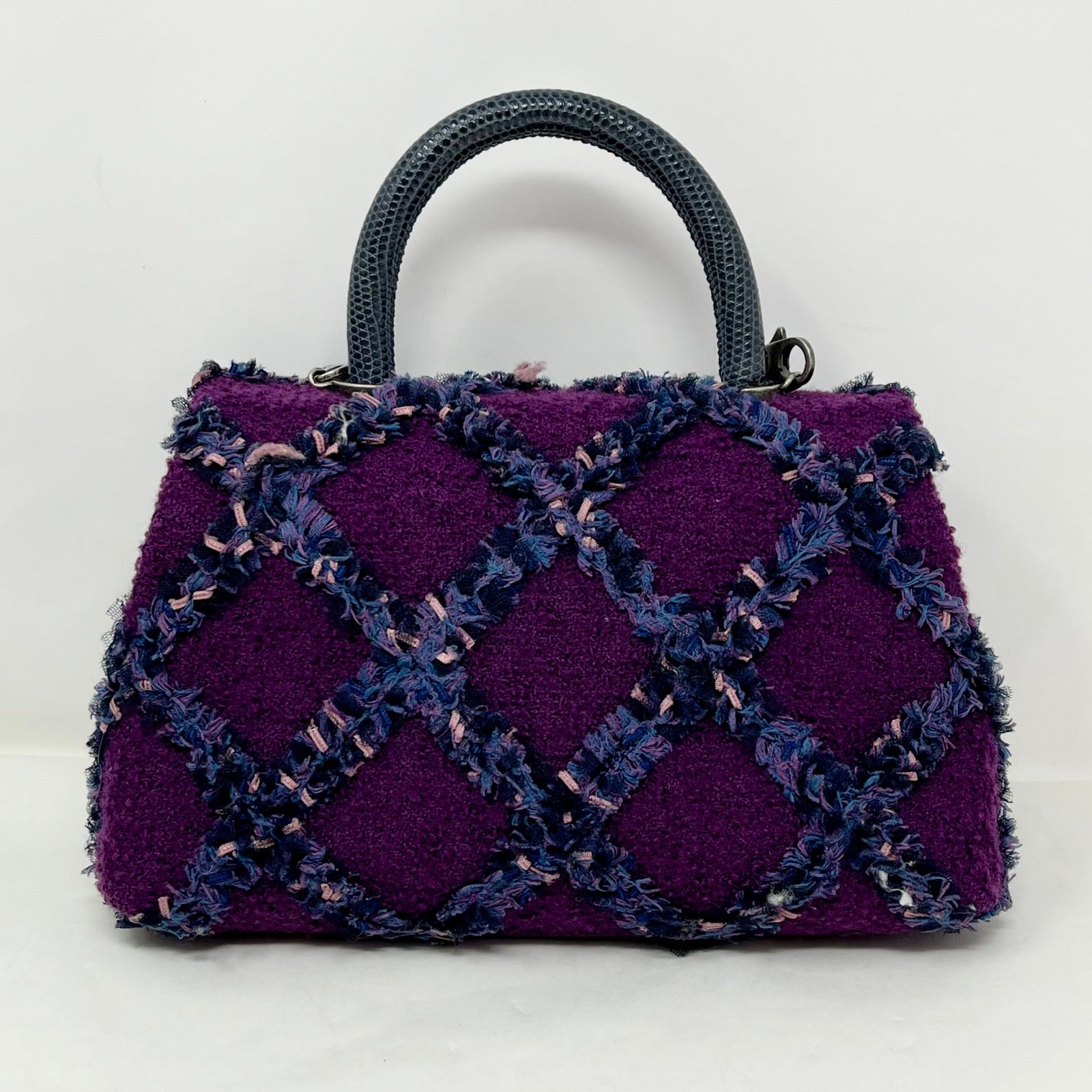 Chanel Tweed Coco Handle Bag - Image 4