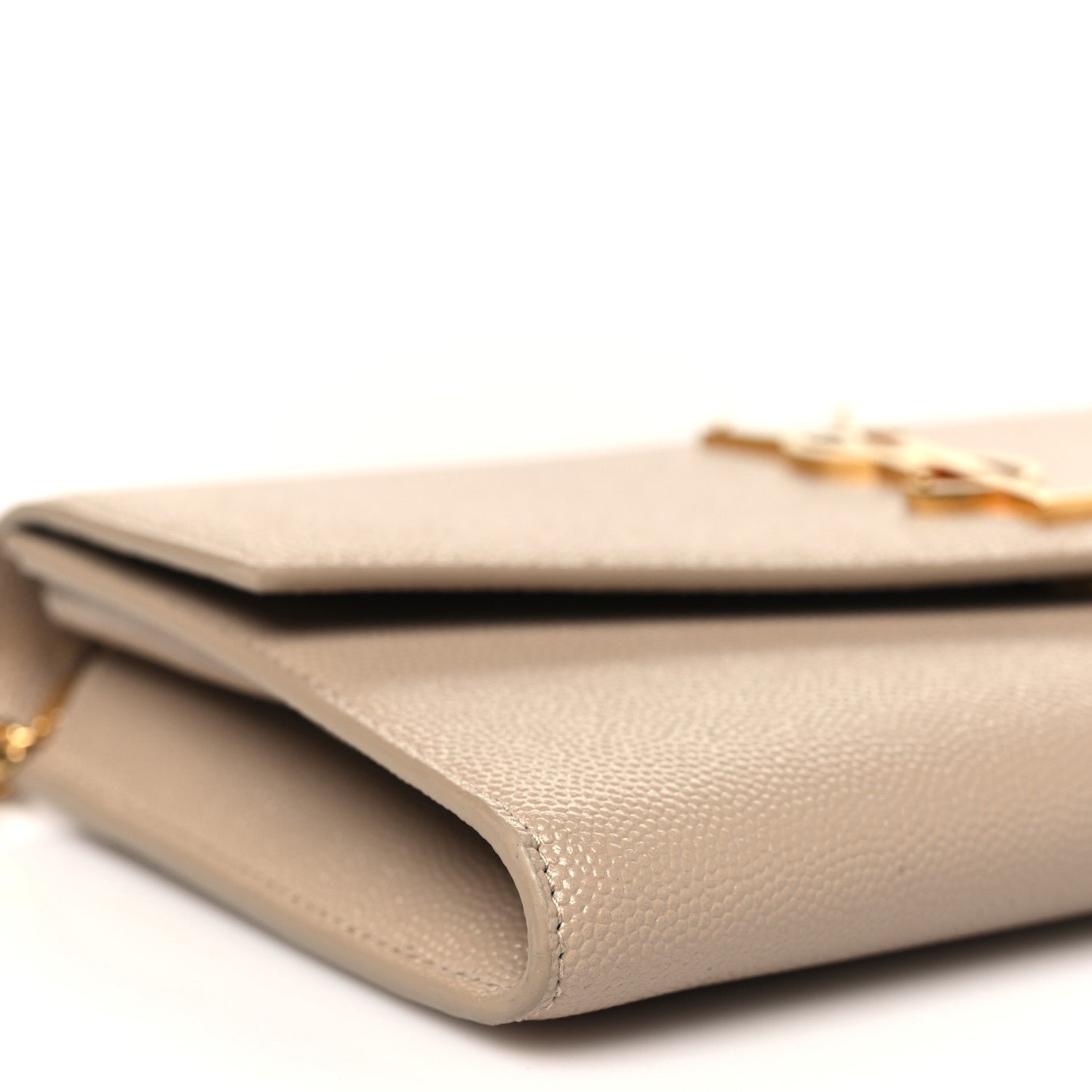 Grain De Poudre Monogram Uptown Chain Wallet Dark Beige - Image 10