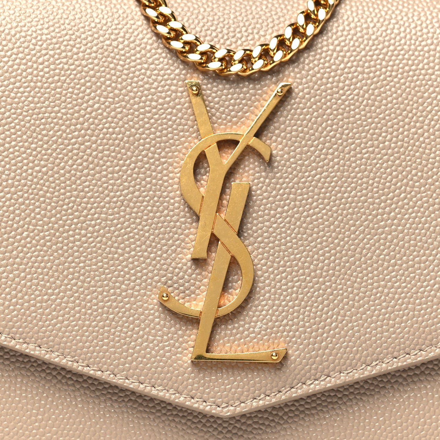 Grain De Poudre Monogram Uptown Chain Wallet Dark Beige - Image 9