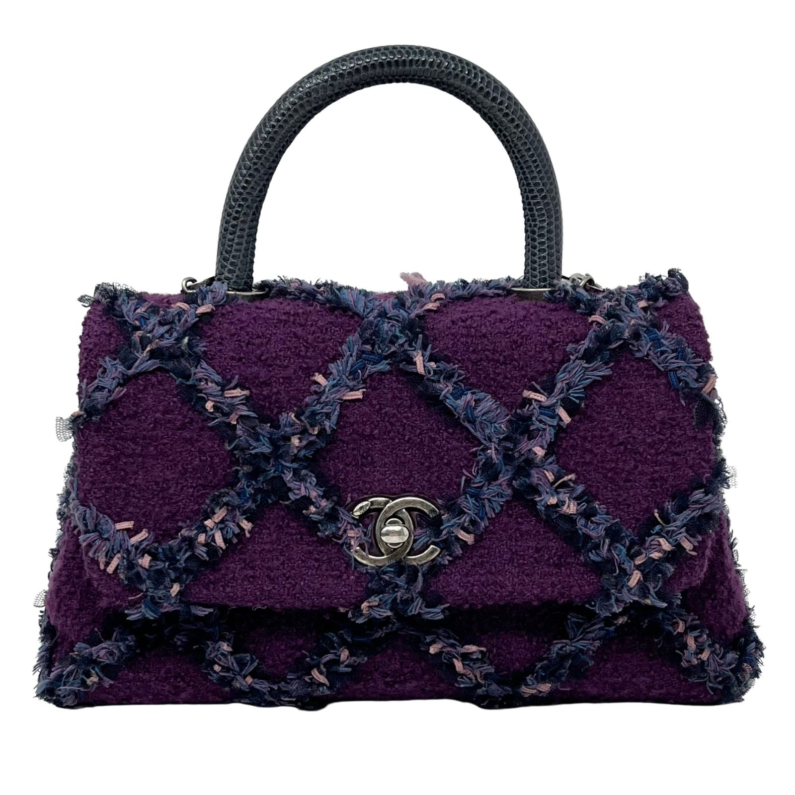 Chanel Tweed Coco Handle Bag